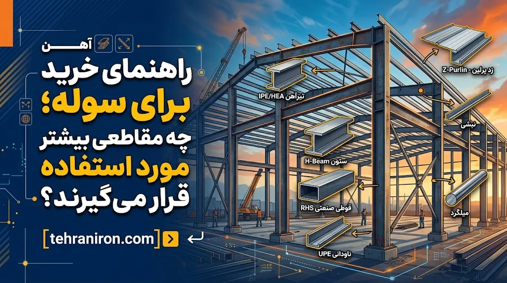 راهنمای خرید آهن برای سوله؛ چه مقاطعی بیشتر مورد استفاده قرار میگیرند؟